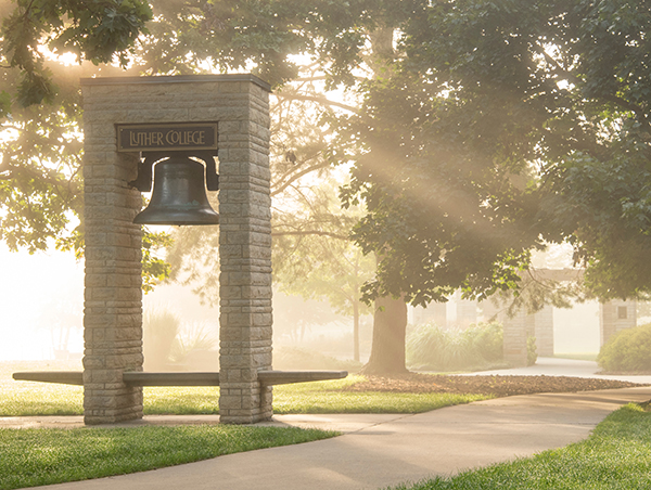 Luther College Bell at Sunrise
