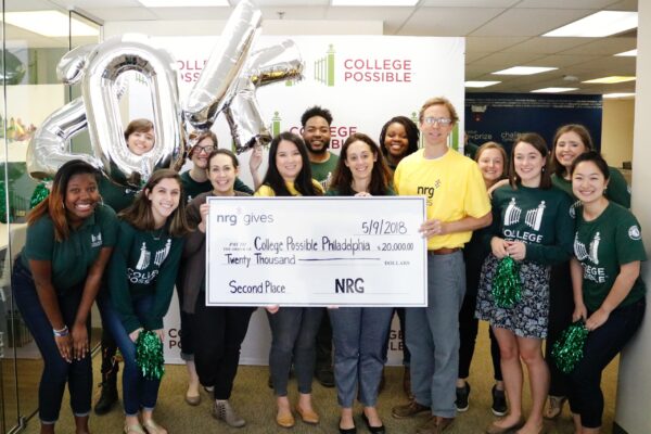 NRG Gives 20K Check To College Possible Philadelphia Team