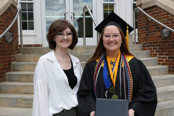 Photo Of Sara (right) And Kari (left) At Sara’s College Graduation.