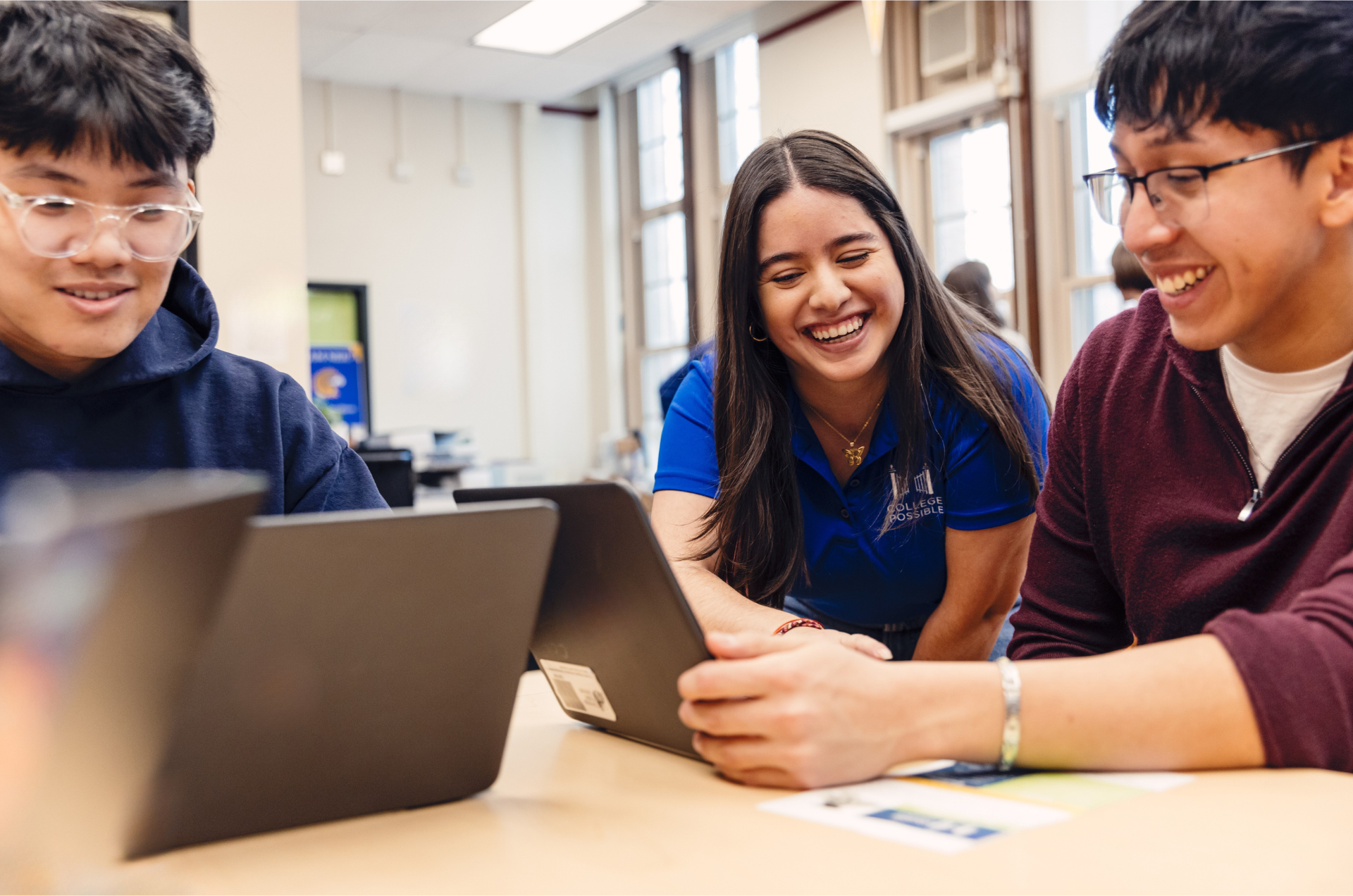 College Possible Coach and Students