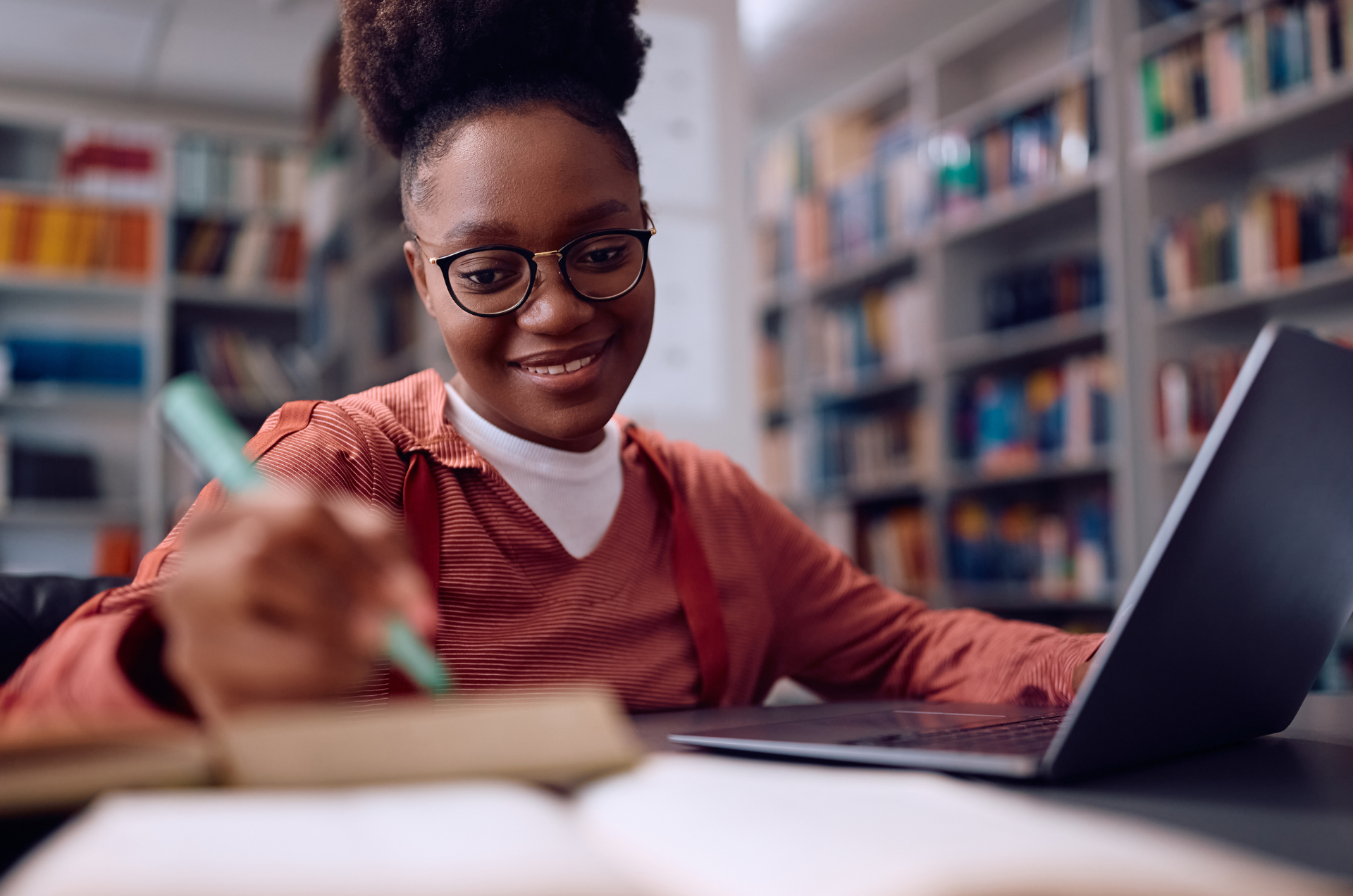 Student working with Coach Possible