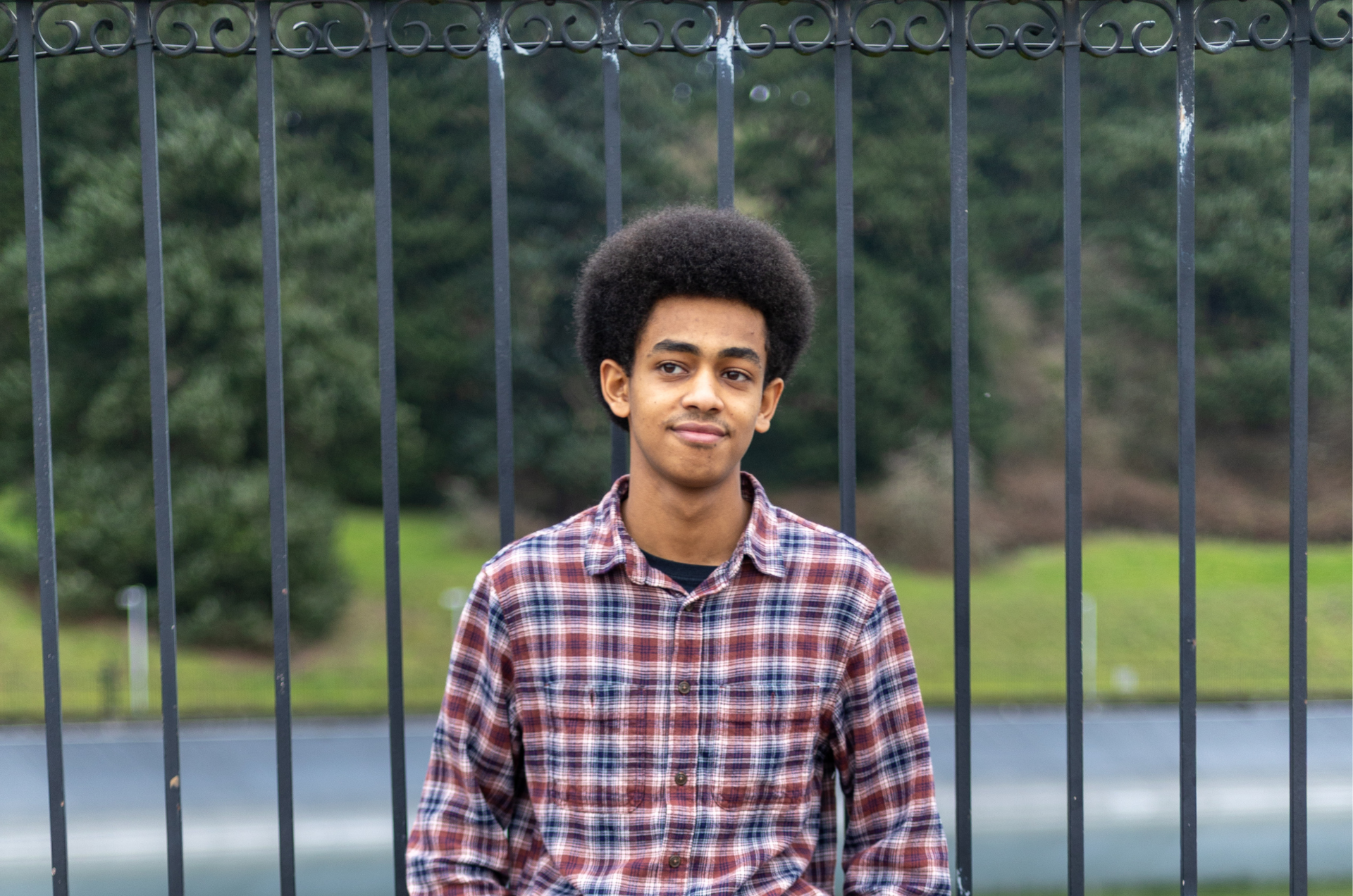 College Possible student poses for a senior photo.